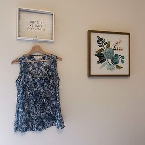 Michael Kors, Blue Blouse, Size 6